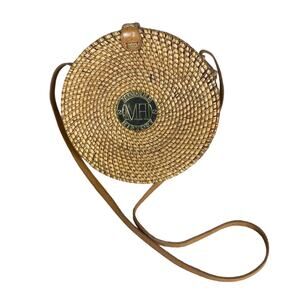 Modern History Wicker Round Circle Purse